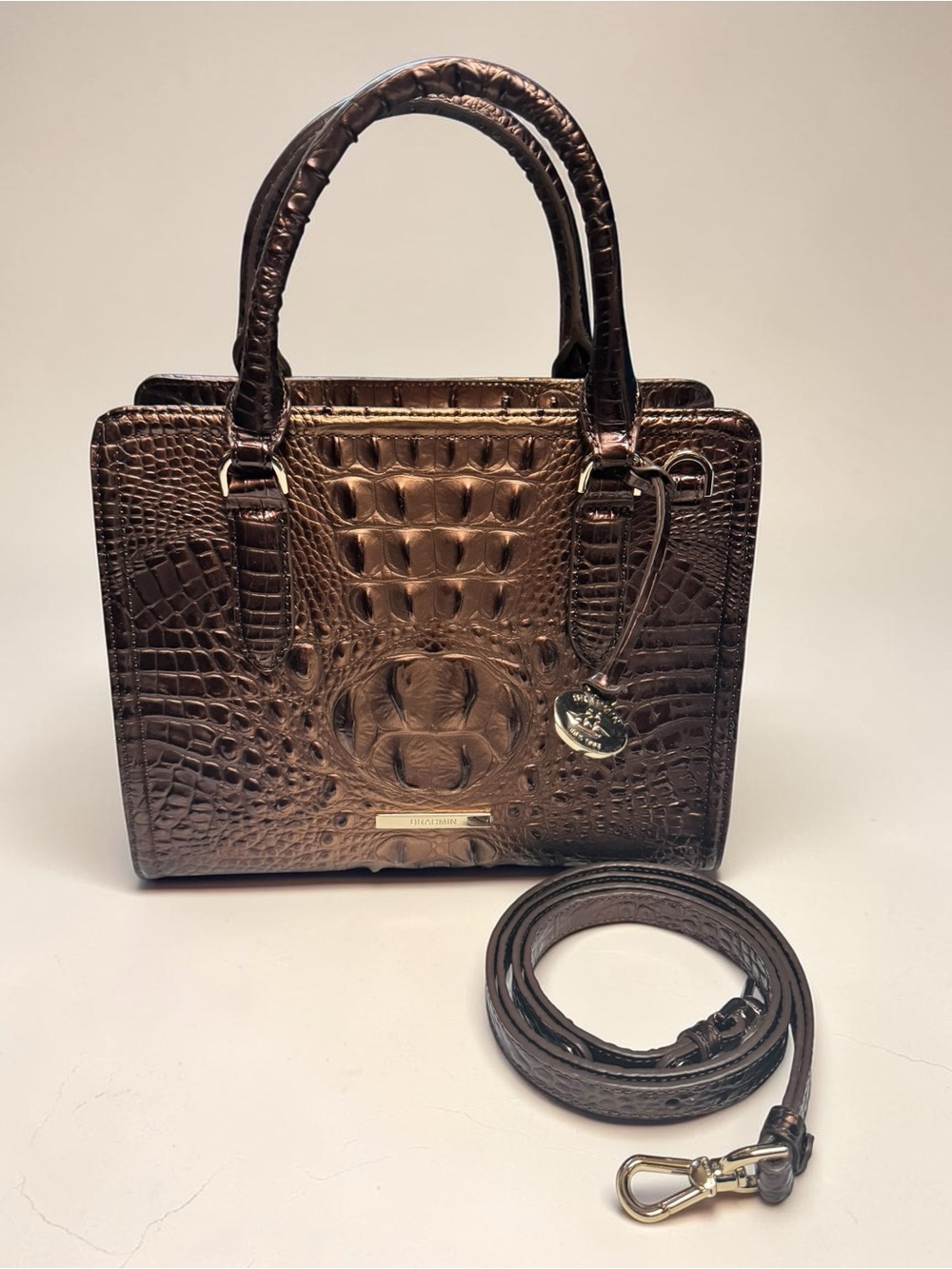 Brahmin Cami Melbourne Leather Satchel NWT